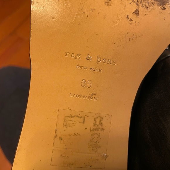 Rag & Bone, Willow stud boot, black leather, size 39 - Picture 6 of 8
